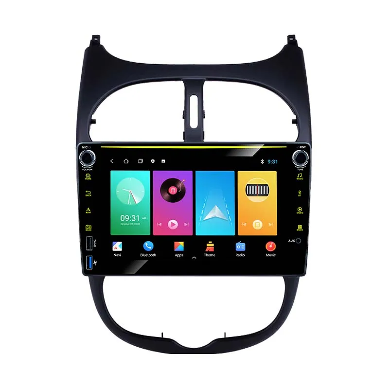 

2 Din Android Car Radio Stereo for Peugeot 206 2001-2016 8" Screen Car Multimedia Player GPS Navigation Head Unit Autoradio Wifi