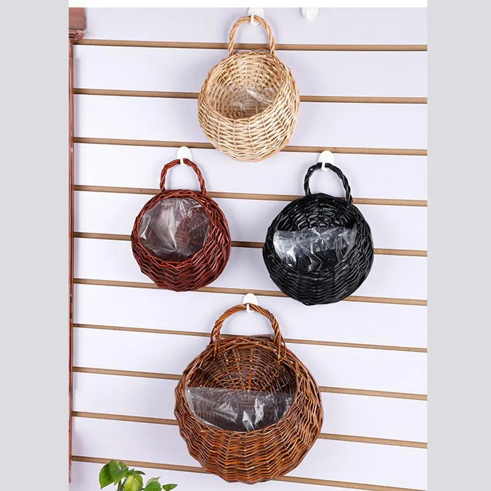 Bird nest rattan wall hanging basket gardening home garden wedding decoration can be used | Дом и сад