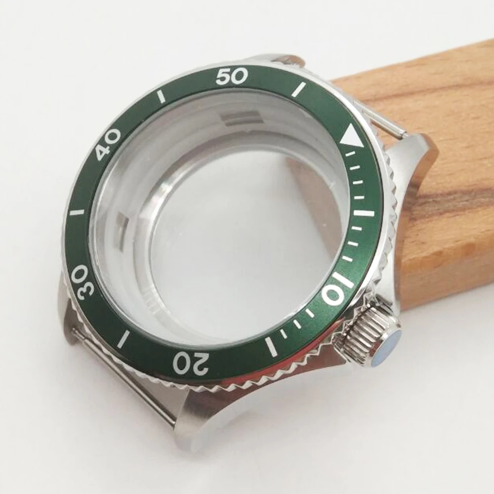 Чехол для часов sapphire watch 40 мм серебристо-черный чехол PVD corgдругие подходит NH35 NH36 ETA