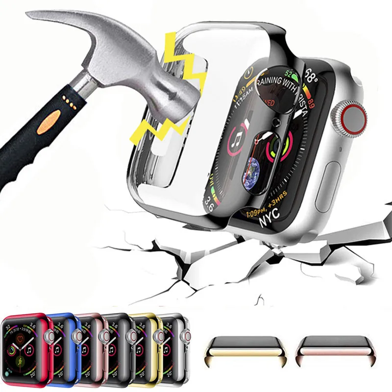Защитная крышка для apple Watch band 4(iwatch 5) 44 мм 40 мм apple watch 3 2 1 42 мм 38 мм водонепроницаемый Бампер аксессуары