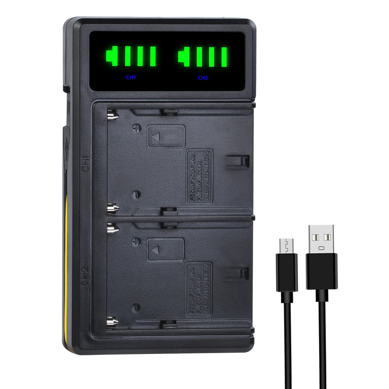 DuraPro 5200 мАч NP-F750 NP-F770 камера батарея + LED USB двойное зарядное устройство для Sony NP F970