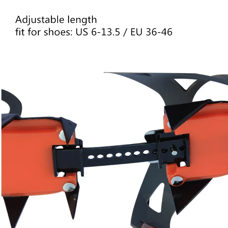 14 Зубцов ледяной захват Нескользящие скалолазание скобы чехол для обуви ледяные