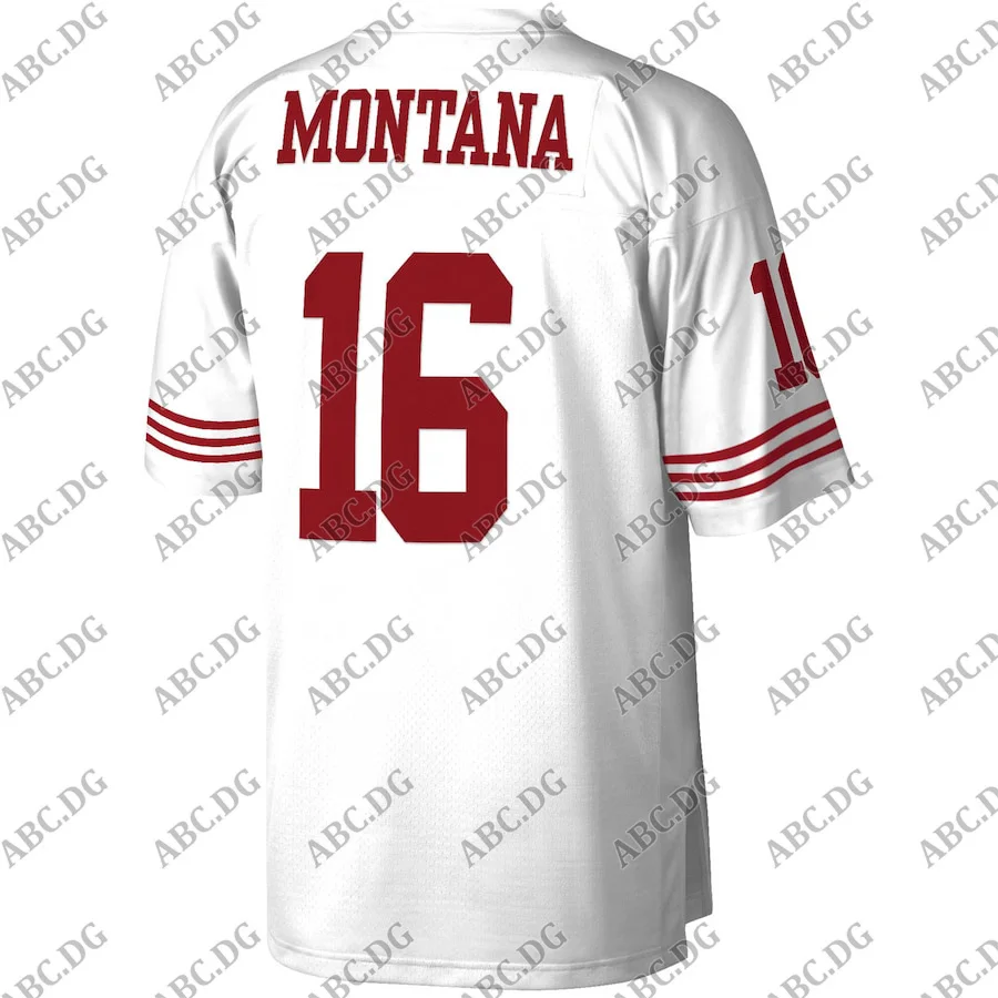 

Men Women Kid Youth San Francisco Joe Montana Mitchell & Ness White Legacy Replica Jersey