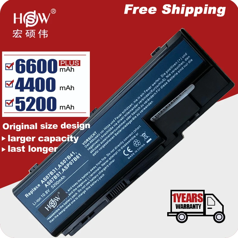 Оптовая продажа аккумулятор для Acer Extensa 5220 5235 5620 5630 7620 TravelMate 5320 5520 5720 7720 7520 TM00741 TM00