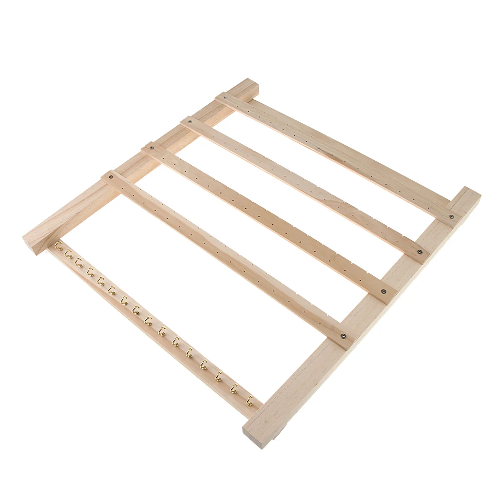 

Wooden Jewelry Organizer Stand Earrings Necklace Pendant Chain Display Rack