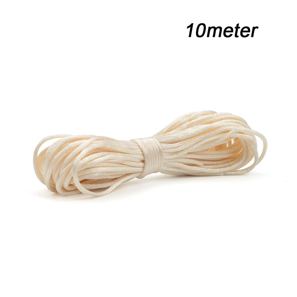 10m navajo cord LOFCA, разноцветный нейлоновый шнур, Прорезыватель для сосок, зажим, аксессуары, сделай сам, для прорезывания зубов, ожерелье, подвеска для изготовления ювелирных изделий - Цвет: 10m navajo cord