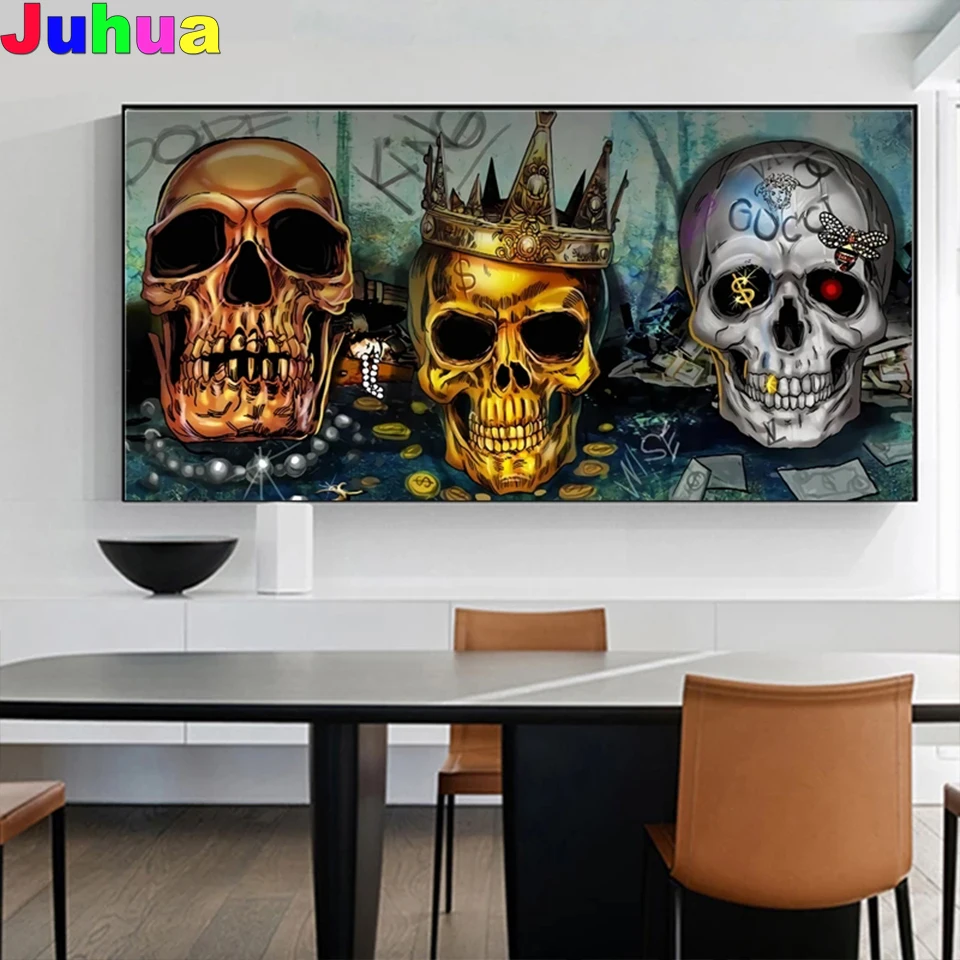 

Modern Abstract Skull diy Diamond painting full drill 5d diamond embroidery mosaic picture diamond stitch home decor puzzle