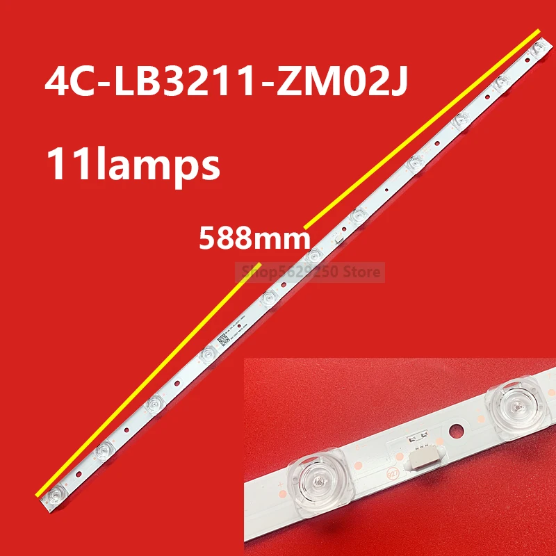 

1 PCS LED Backlight Strip 4C-LB3211-ZM02J 39-3030F2.1D-V0.4-20180918 GIC32LB39-3030F2.1D-V0.3 for TCL 32A265