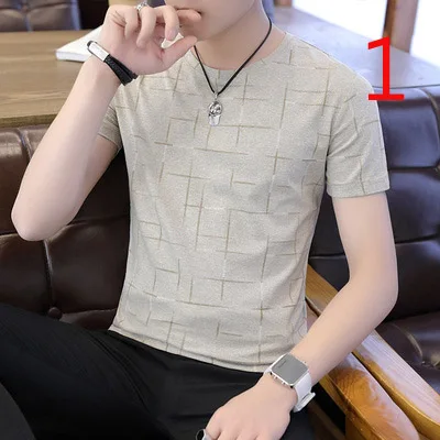 

2020 spring and summer short-sleeved t-shirt men's Korean version of self-cultivation personality tide