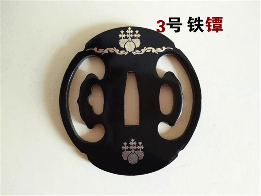 Прочная Железная сталь Tsuba Guard для японской самурайский меч катана Wakizashi нож