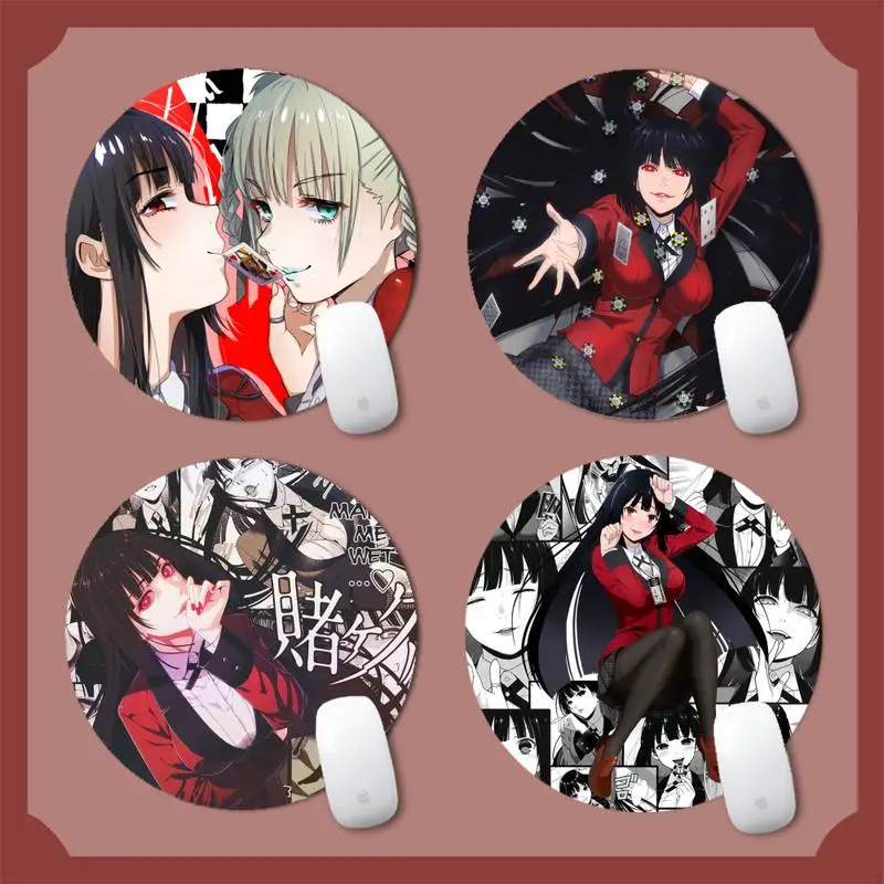 

Kakegurui Jabami Yumeko Laptop Computer Mousepad Round Non-slip Cushion