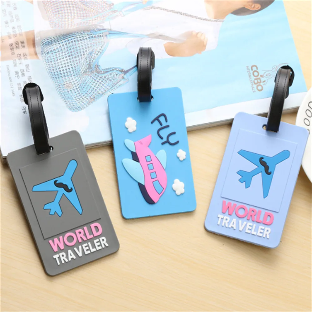 

Fashion Map Luggage Tag Women Travel Accessories Silica Gel Suitcase ID Address Holder Baggage Boarding Tag Portable Label Bag