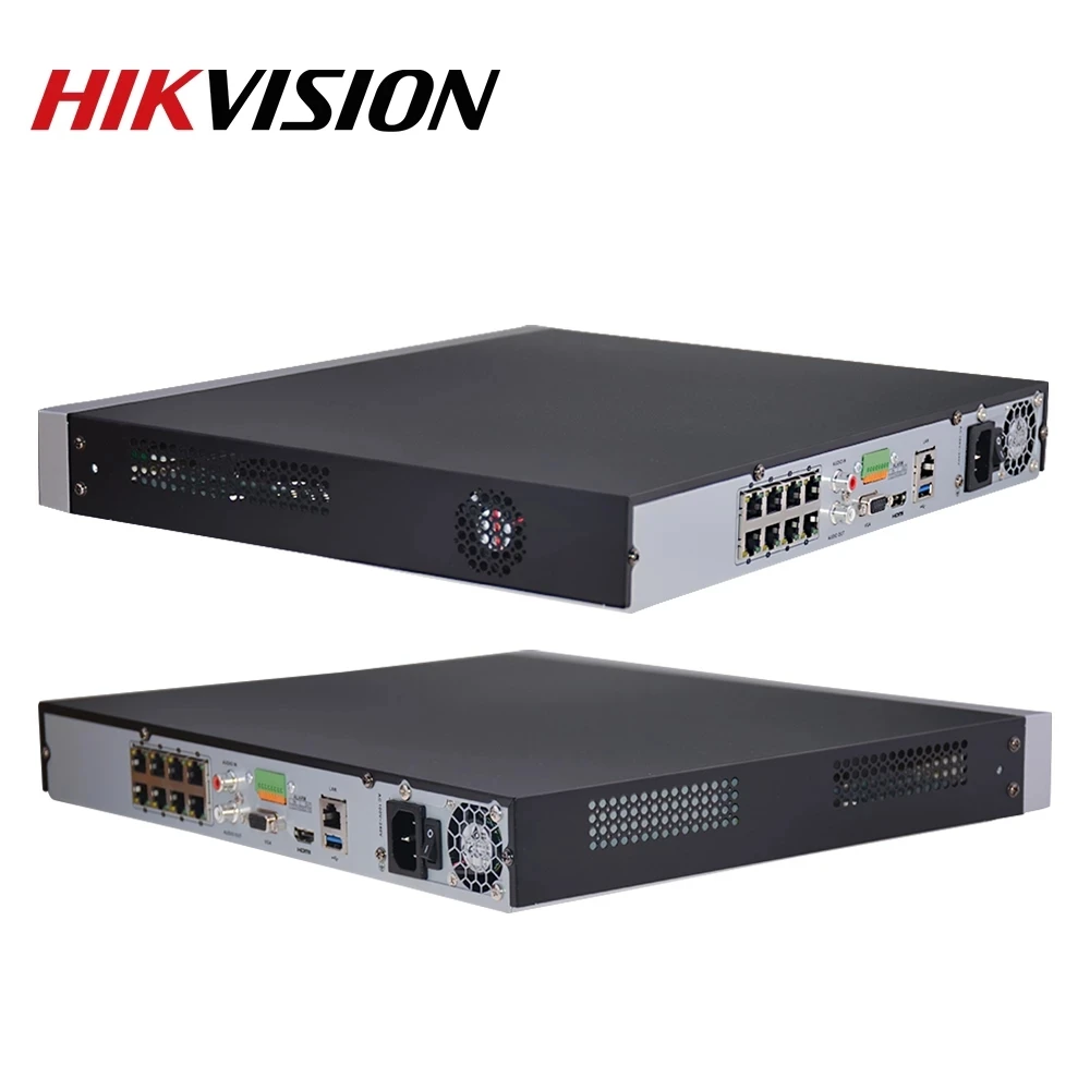 Hikvision 4K 8CH 8 PoE NVR DS-7608NI-I2/8 P Встроенный Plug &amp Play H.265 + для POE Camera Max 2SATA сетевой