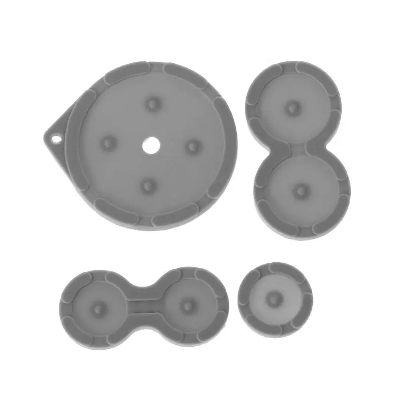 4 Резиновый проводящий кнопки Сменные контроллеры контактная Кнопка A-B D-pad для игры мальчик классический ГБ GBC GBP GBA SP силиконовый старт - Цвет: 4