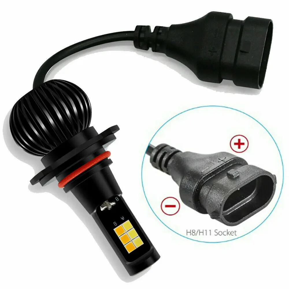 

12V Car Lights 160W 2pcs Replacement Conversion Dual Color Fog High Power