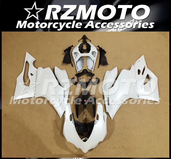 

Injection Mold New ABS Whole Fairings Kits For Ducati 899 1199 Panigale 2012 2013 2014 12 13 14 Bodywork set white matte