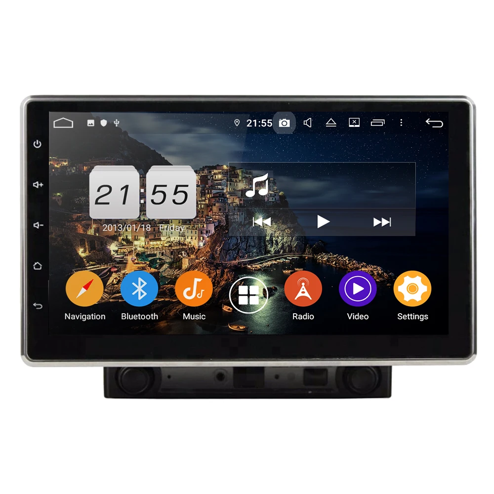Регулируемый 10 1 &quot2 din Android 9 0 4 Гб + 32 ГБ Восьмиядерный автомобильный dvd плеер GPS