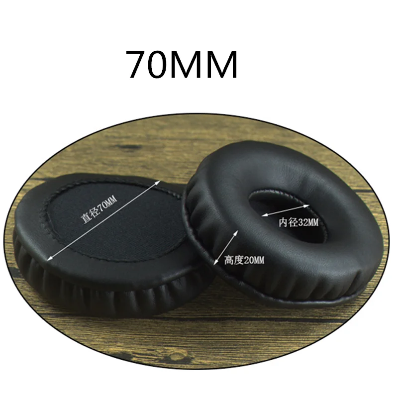 70MM Сменные мягкие амбушюры с эффектом памяти 100 мм 60 мм 80 мм 100 мм для razer для Sennheiser для Audio-Technica для DENON наушников - Цвет: 70MM