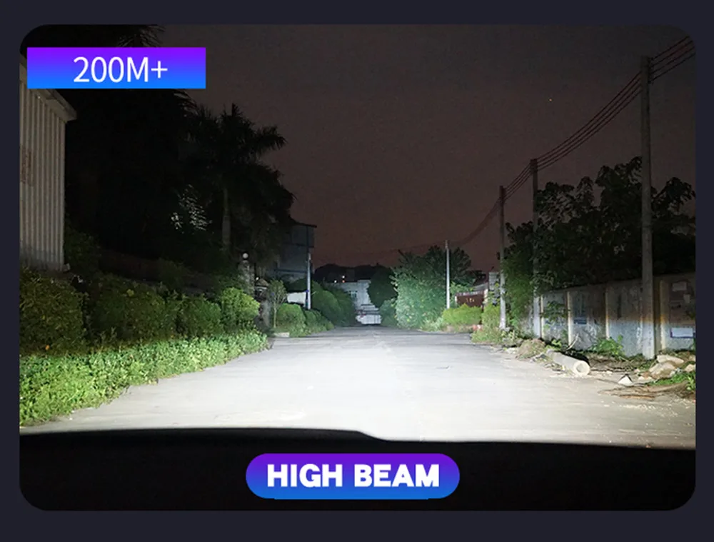 Автомобильные фары H7 светодиодный H4 светодиодный H1 H11 H3 H8 H13 880 881 9005 9006 9012 55 Вт 6000LM 6000K 6500K 12V 24V Авто противотуманных фар с возможностью креативного бордовый лампа