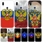 Силиконовый чехол с российским флагом и гербом для Xiaomi Redmi K20 5X 6X Play A1 A2 8 Lite 7A 6A S2 Y2 Y3 Note 4X 5 6 7 Pro F1, чехол