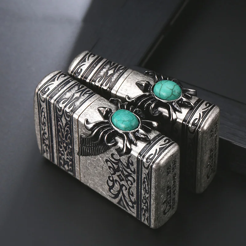 Ветрозащитная Зажигалка на керосин латунные масляные зажигалки в стиле ретро