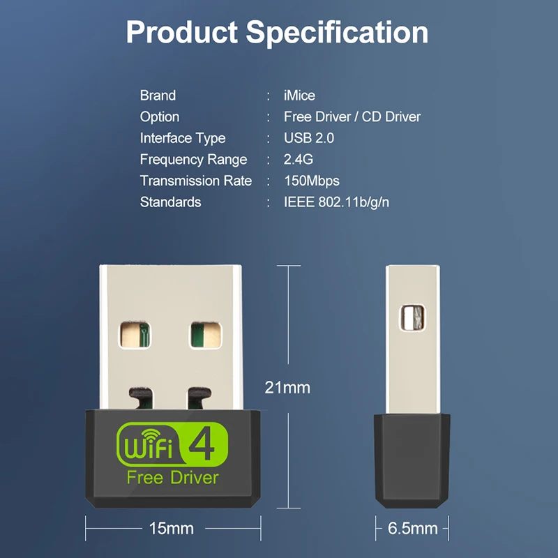 Мини сетевой карты Беспроводной USB Wi-Fi 150 Мбит 2dBi Wifi адаптер для планшетных Wi Fi Телевизионные антенны 802.11 г/B /N компьютерной сети сетевой карты