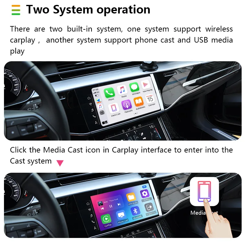 5G Carplay беспроводной зеркало коробка ювелирных изделий проекция для Iphone IOS версии