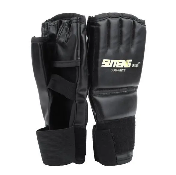 1 пара перчатки без пальцев из искусственной кожи ММА Муай Тай тренировочные