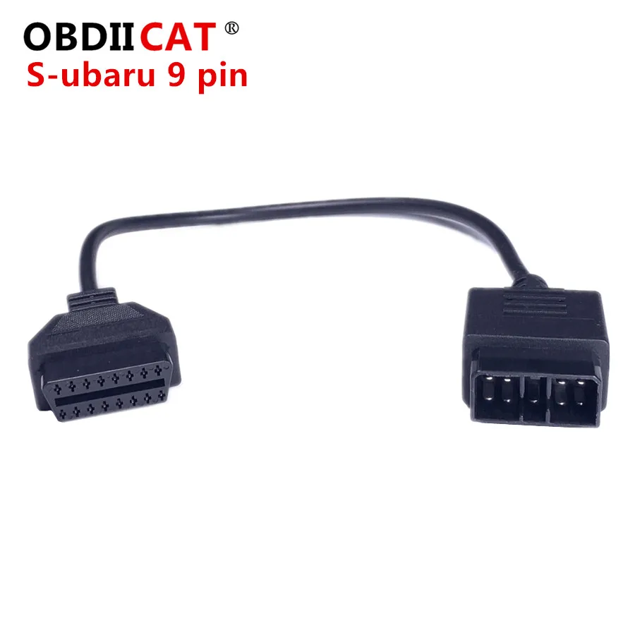 OBDIICAT для Су-ba-ру 9 Pin до 16 OBD 2 разъема диагностический инструмент в комплект