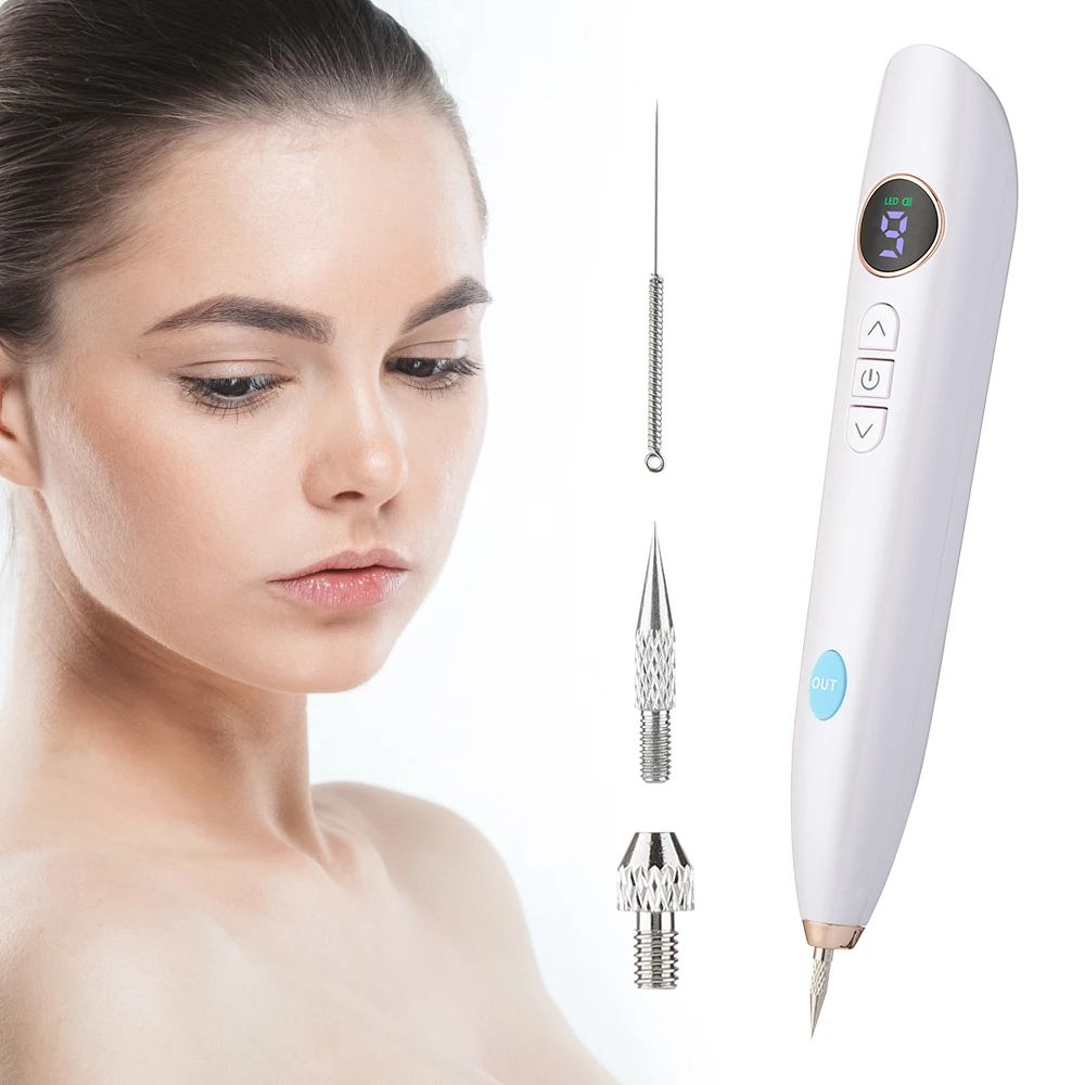 

Mole Spot Scanning Pen Beauty Mole Removal Pen Needle Light LED Screen 9-speed Tattoo Removal Plasma Pen Beauty Instrument Dark