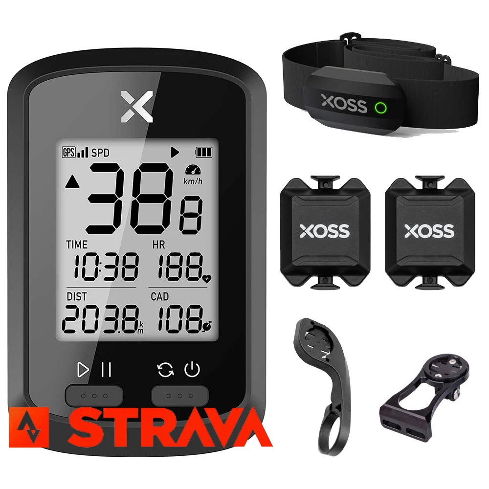 

Велосипедный компьютер XOSS G + Ant, GPS Спидометр для горного и дорожного велосипеда, 1,8 дюйма, беспроводной Велосипедный одометр с цифровым секундомером для измерения частоты вращения педалей