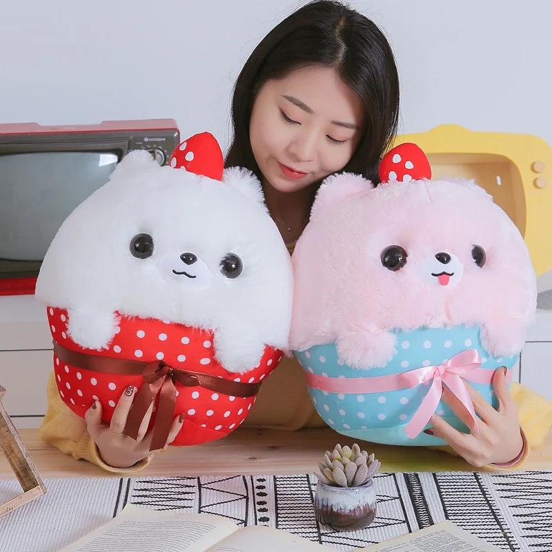 Новинка 2019 милая мягкая зверушка толстая самоеда пес специальная детская кукла