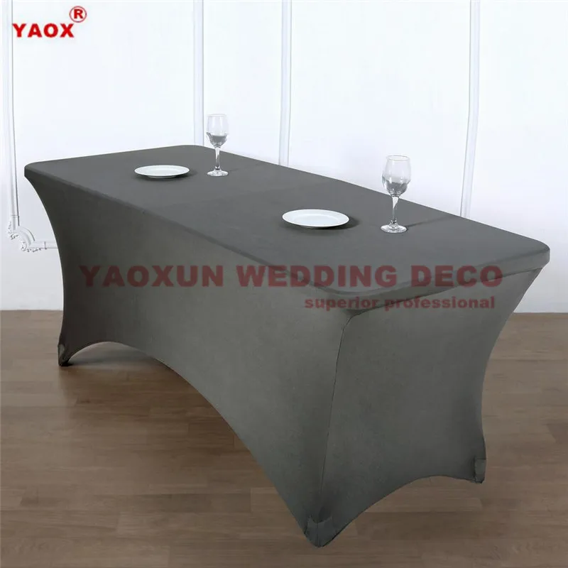 Rectangle Lycra Home Kitchen Dining Table Linen Cloth Dj Wedding Tablecloth