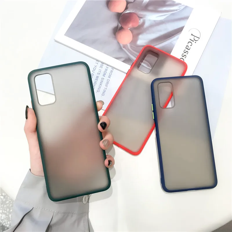 Чехол для Samsung Galaxy A51 Матовый Жесткий чехол прозрачный A71 A 51 71 ударопрочный