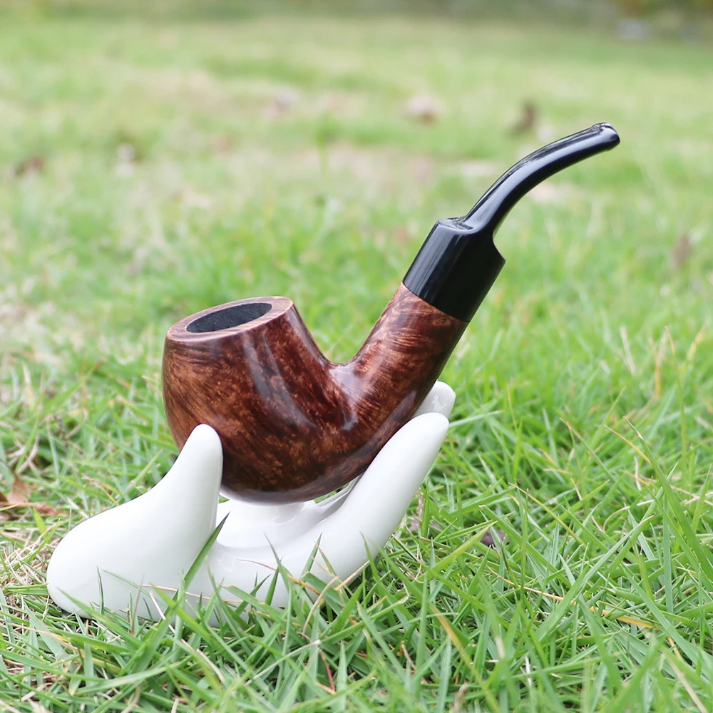 ▂Курильщик ~ изогнутая деревянная труба тонкие и компактные 9 мм фильтры с