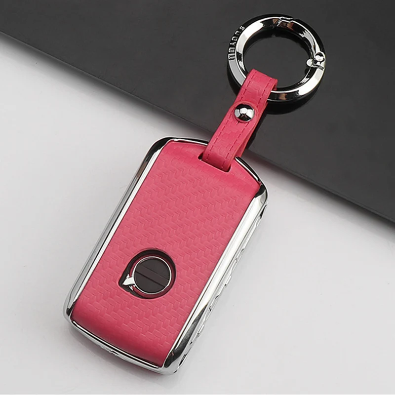 2019 красивый чехол для ключа из углеродного волокна и цинкового сплава Volvo XC40 XC60 S90