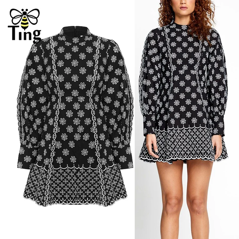 Дизайнерские Роскошные вечерние платья с цветочной вышивкой Tingfly короткое