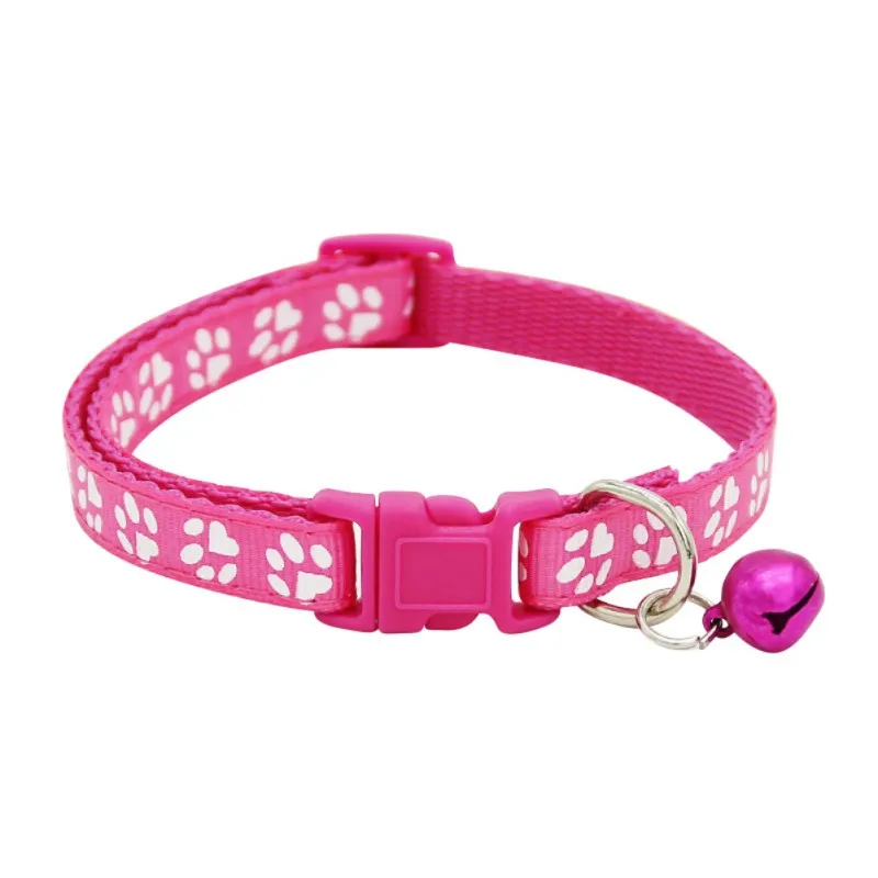 

Colorul Cat Puppy Collar With Bell Adjustable Buckle Cat Collar Small Dog Kitten Chihuahua Necklace Pet Supplies Accessories #