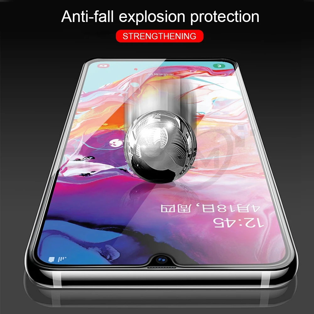 2 в 1 9D закаленное стекло для samsung Galaxy A51 A71 Экран Задняя камера объектив полное