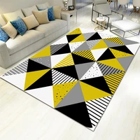 modern geometric printing floor mat rectangular carpet room washable living room carpet home decoration
