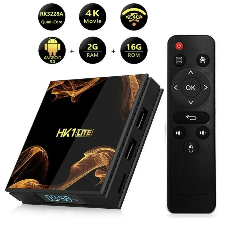ТВ приставка HK1 Lite 2 4G Wi Fi Android 9 0 4 ядра + 16 Гб|ТВ-приставки и медиаплееры| |