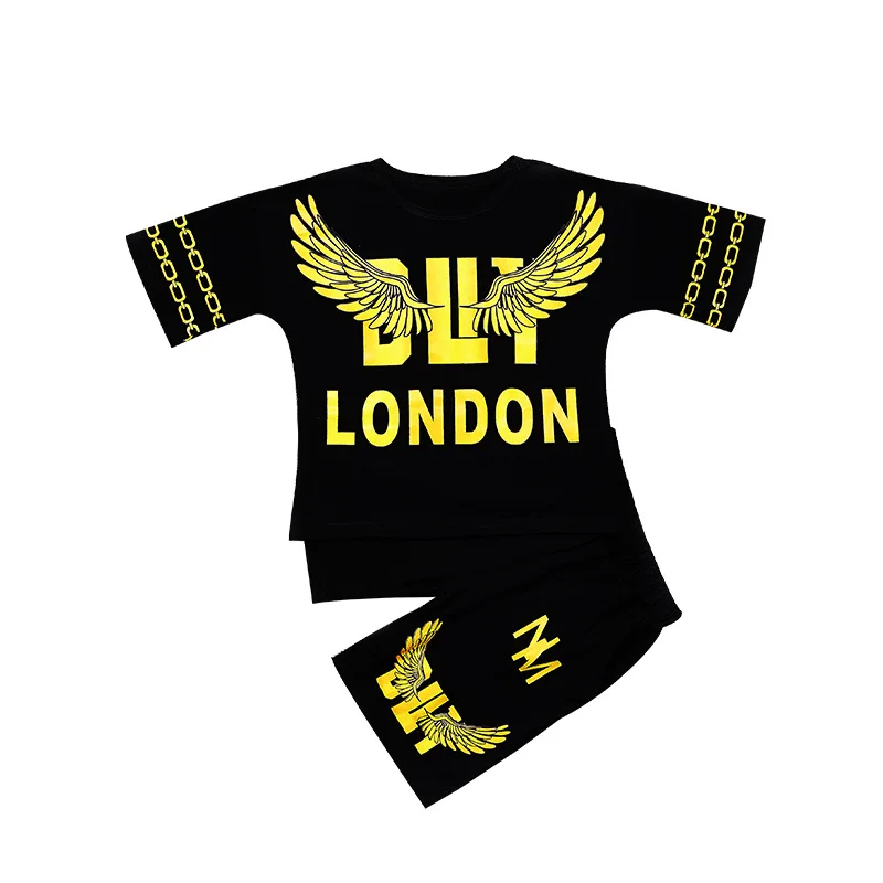 2020 комплект одежды для мальчиков хлопковые летние наряды костюм детской из 2