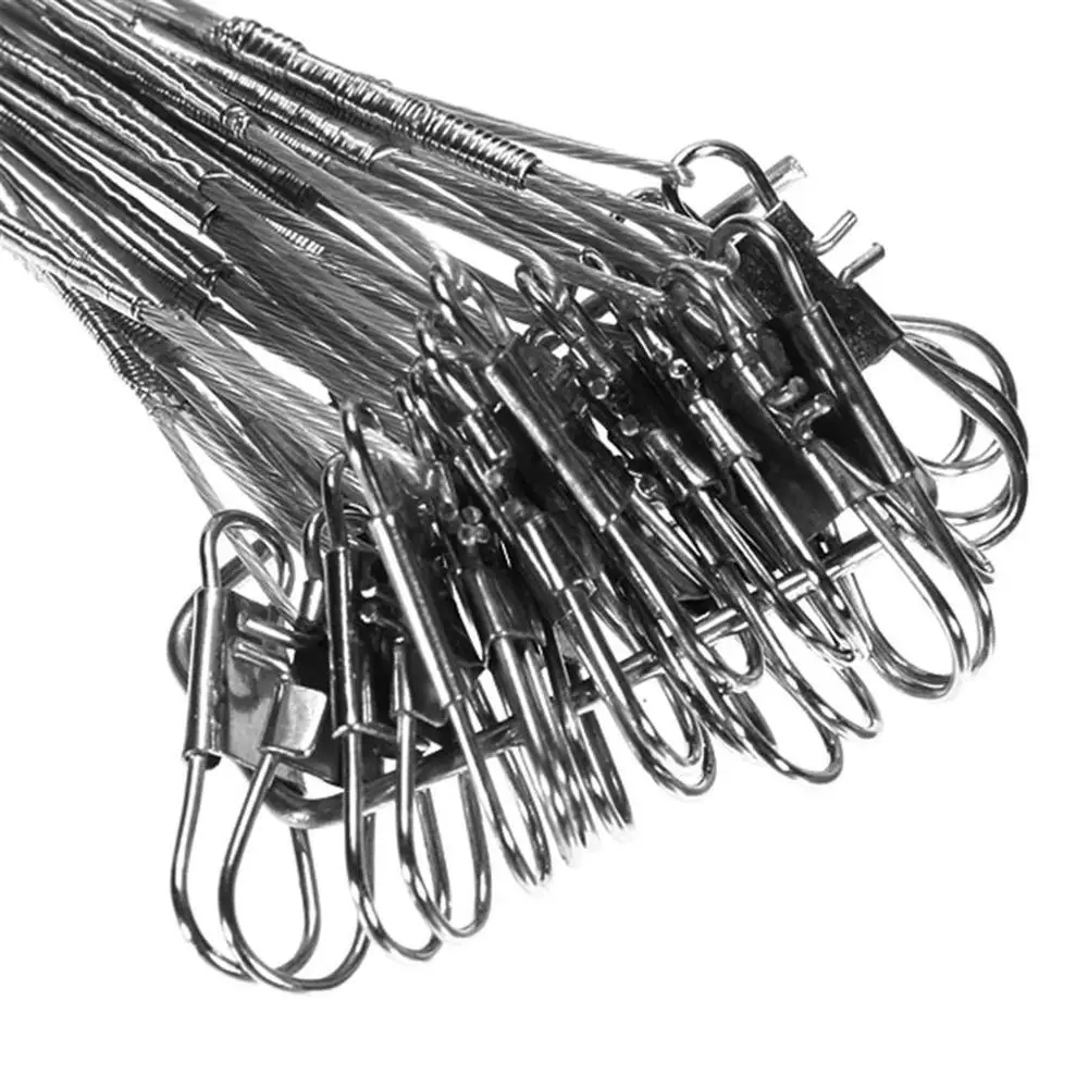 Проволока из нержавеющей стали для рыбалки соединяется с рыболовным крюком цвет