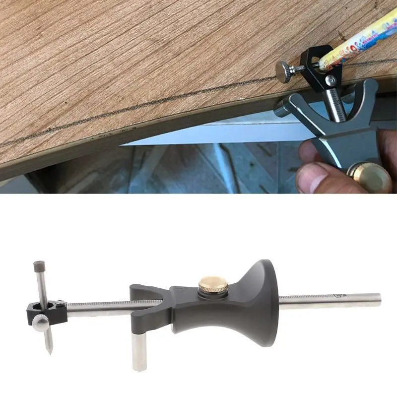 New Woodworking Scriber Straight Line Arc Curve Parallel Wheel Marking Cutting Gauge Measuring Tool -hol | Инструменты