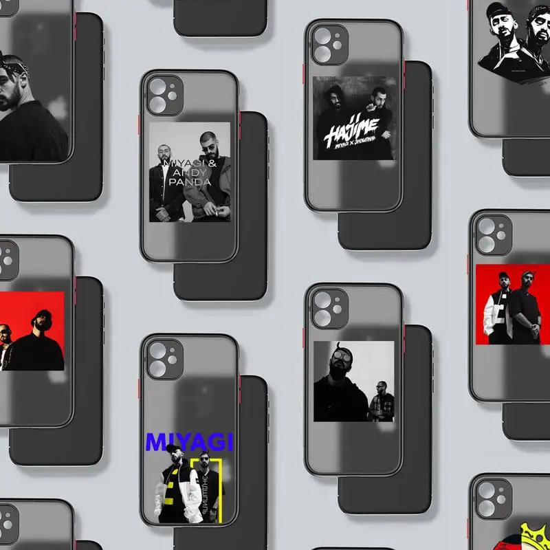 

MiyaGi Andy Panda Accessories Phone Case Matte Transparent for iPhone 7 8 11 12 s mini pro X XS XR MAX Plus Clear mobile bag