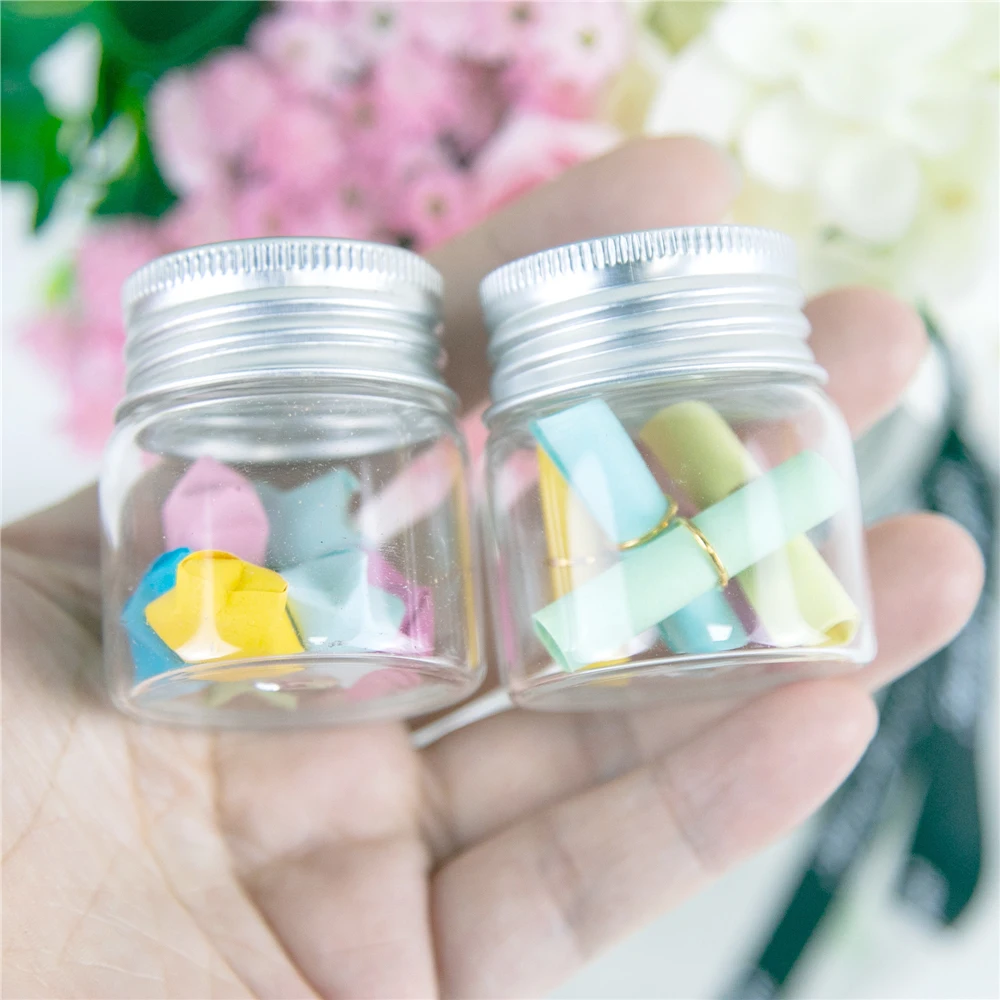 Стеклянные бутылки с байонетным креплением 24 шт. 20 мл серебряной спиральной