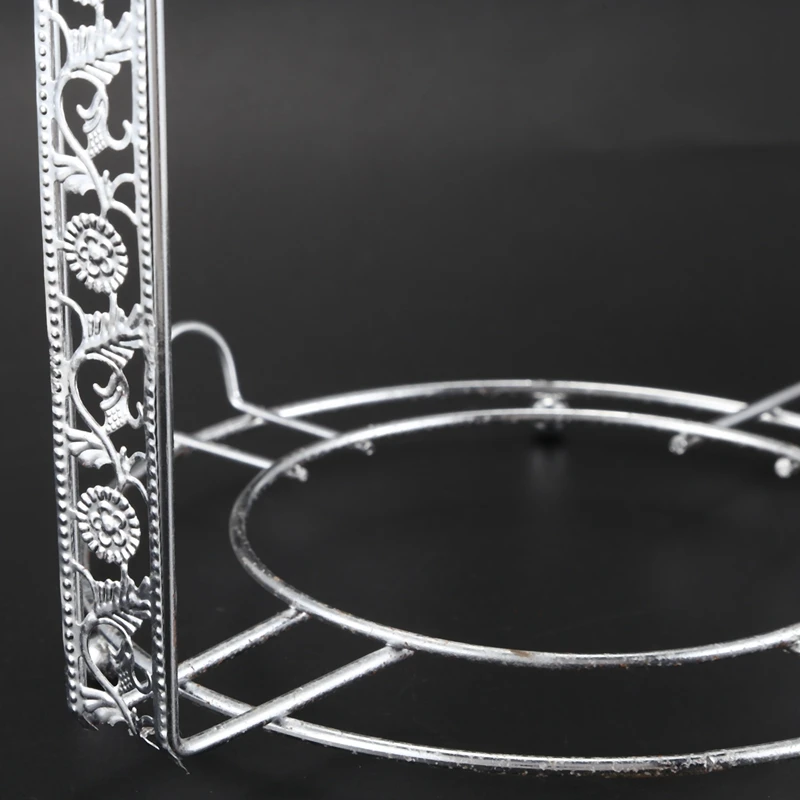 

Silver Plating Coffee Cup Hob Cup Dish Rack Can Hang Most 6 Cups and Saucers Metal Stand Holder