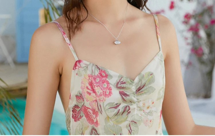 Женское пляжное платье с принтом офисное Привлекательное миди открытой спиной