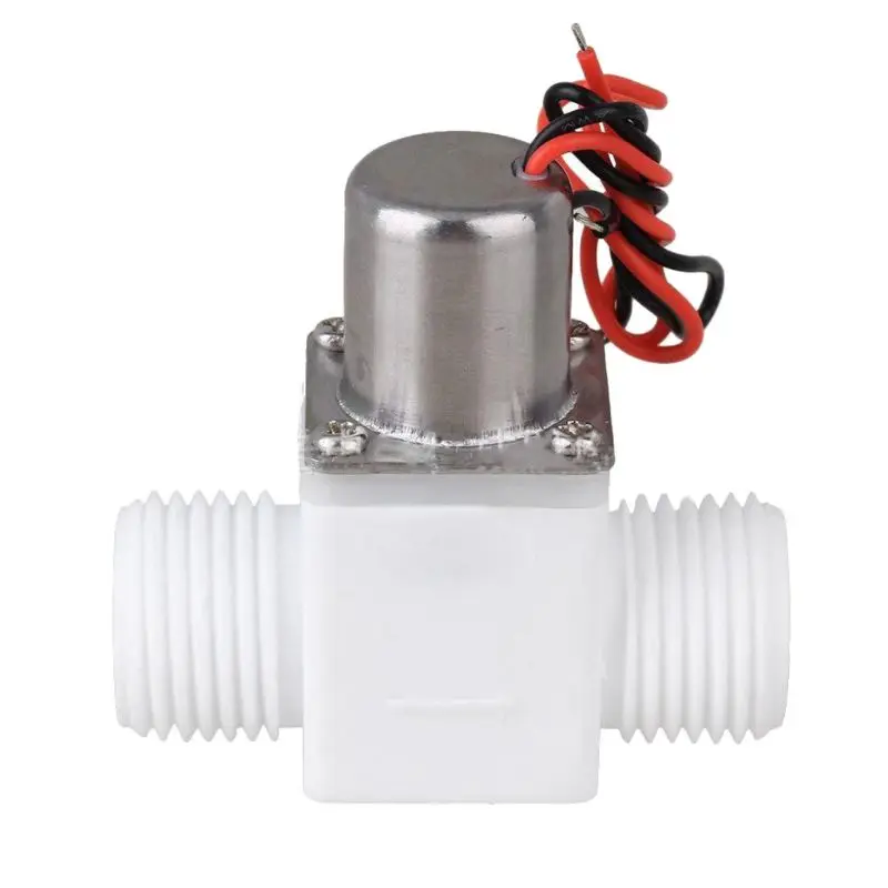 

1/2\" DC 3V Solenoid Valve Plastic Water Control Electric Pulse Valve for Faucet