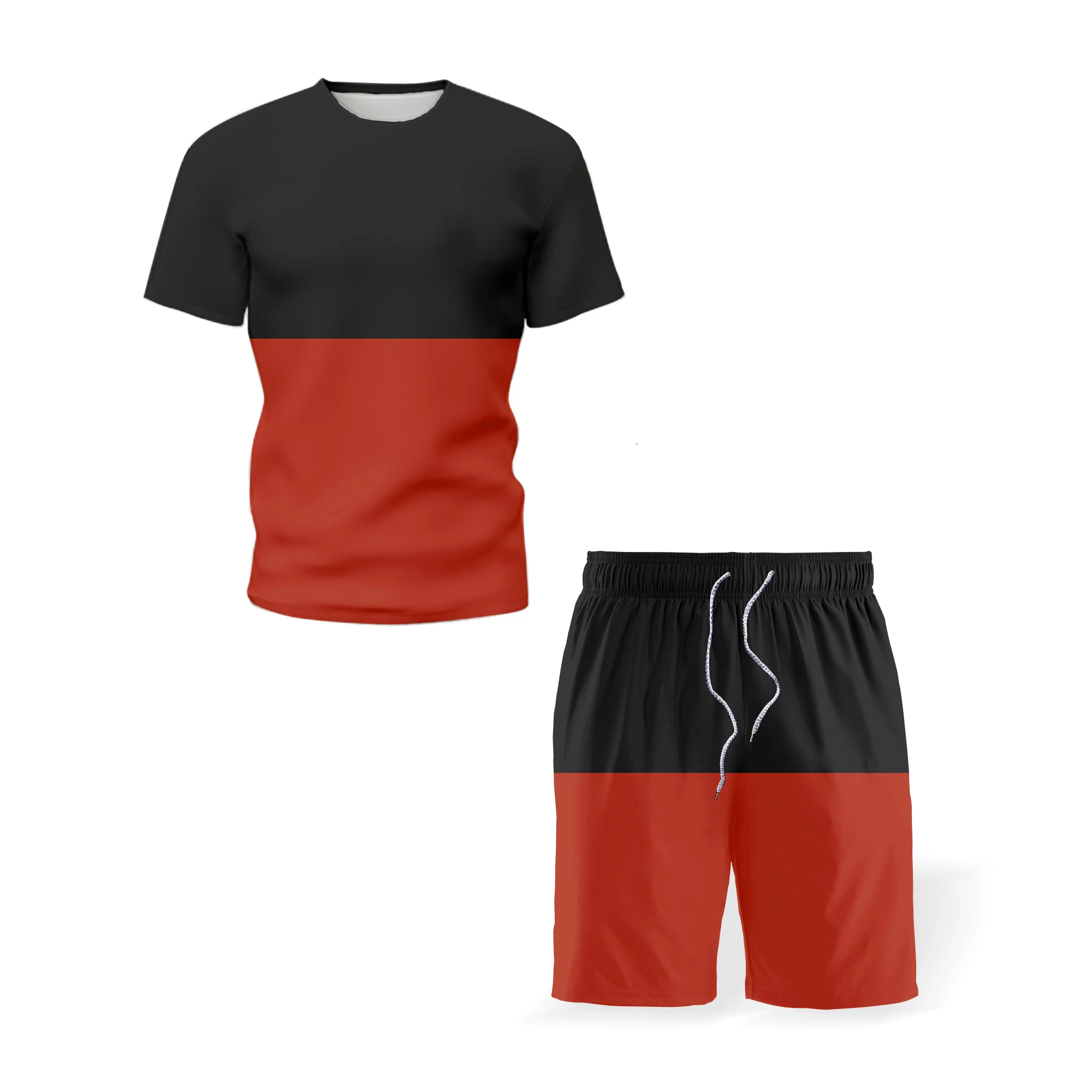 

The Latest Summer Beach Suit Men's T-Shirt Sports Fashion T-Shirt Shorts 2-Piece Street Outdoor Travel Beach Swimming Cool